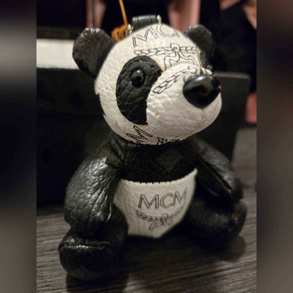 MCM Panda Plush Keychain - Picture 3 of 4